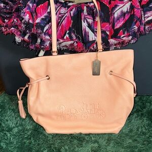 Coach Peach Tote Bag